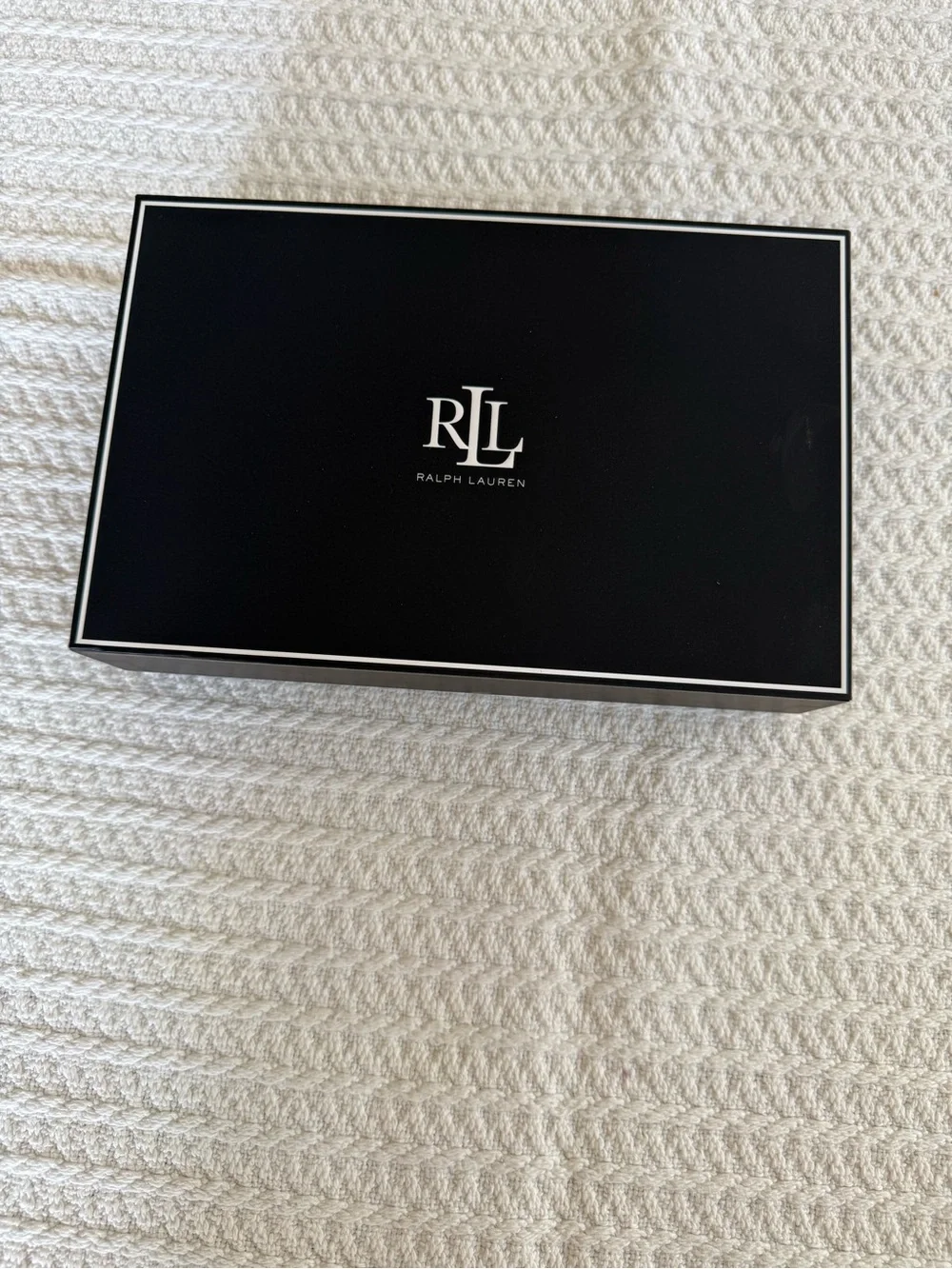 Ralph Lauren Black Box with White Trim and RLL Logo